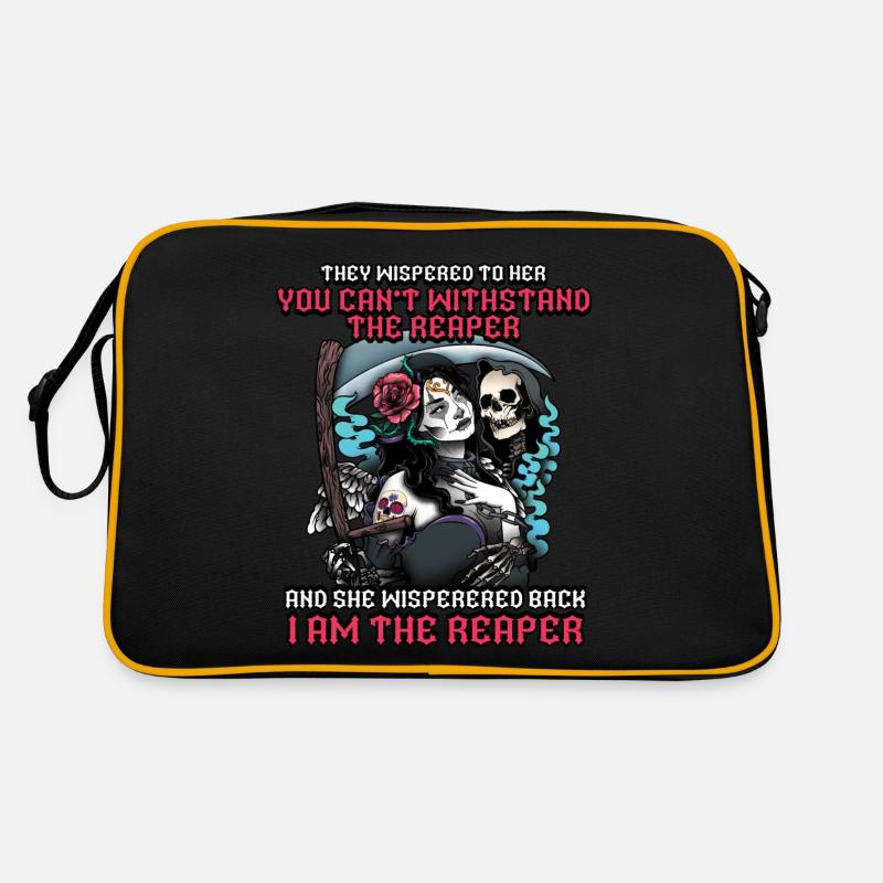 Ich Bin Der Sensenmann Dia De Los Muertos Retro Tasche