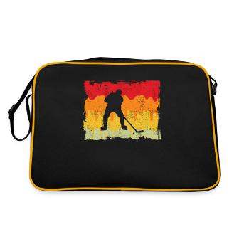 Hockey sur glace rétro - Sac Retro - noir/or - Dos