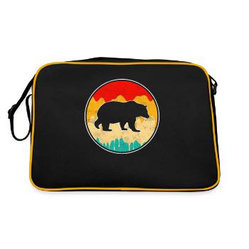Ours Rétro - Sac Retro - noir/or - Dos