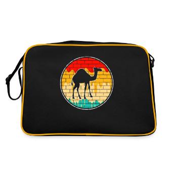 Dromadaire rétro - Sac Retro - noir/or - Dos