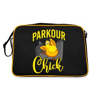 Parkour Free Running Traceur - Retro Bag - black/gold - Back