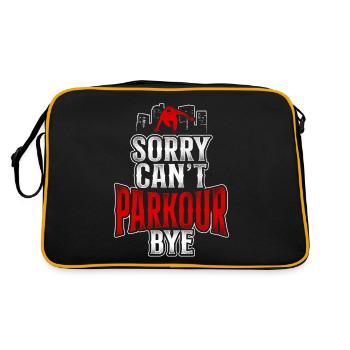 Parkour Free Running Traceur - Retro Tasche - Schwarz/Gold - Hinten