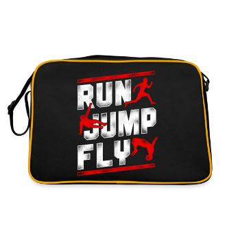 Parkour Free Running Traceur - Retro Bag - black/gold - Back