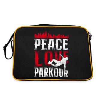 Parkour Free Running Traceur - Retro Tasche - Schwarz/Gold - Hinten