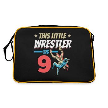 This little wrestler is 9 year 9. Birthday - Retro Bag - black/gold - Back