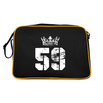 59 Number crown - Retro Bag - black/gold - Back
