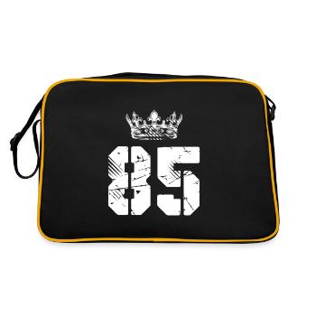 85 Couronne numérique - Sac Retro - noir/or - Dos