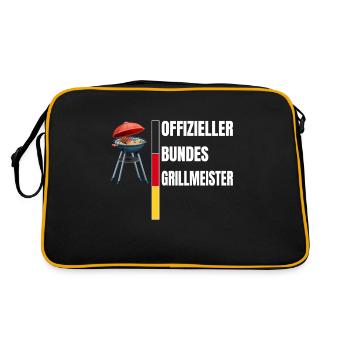 Grillmaster grill & barbecue fédéral officiel - Sac Retro - noir/or - Dos