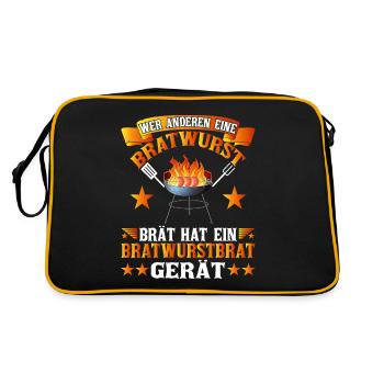 Grillmaster grill & barbecue fédéral officiel - Sac Retro - noir/or - Dos