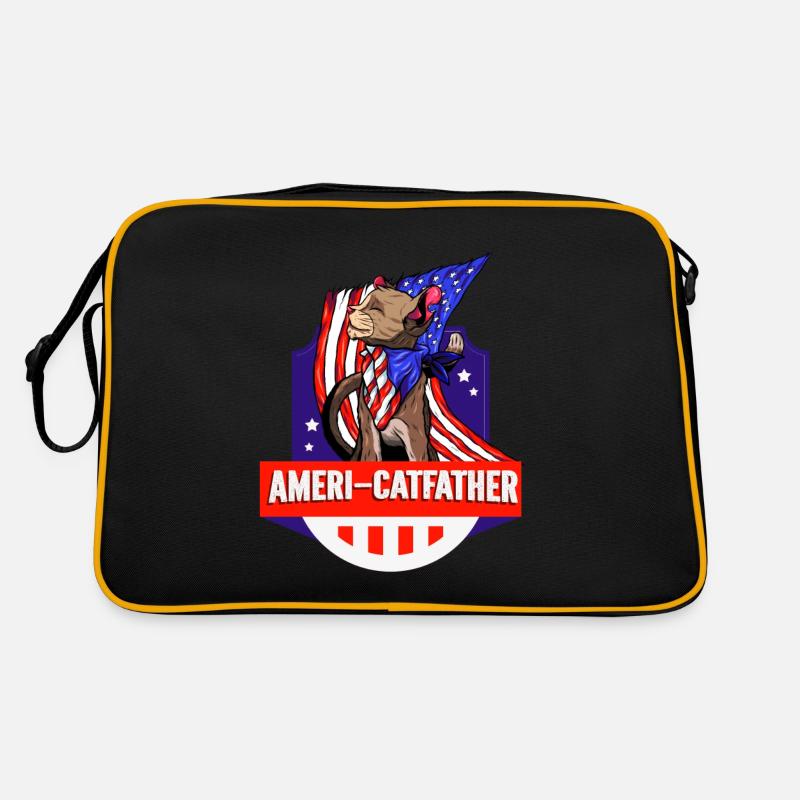 Ameri-catfather July 4 Independence Day Retro Bag