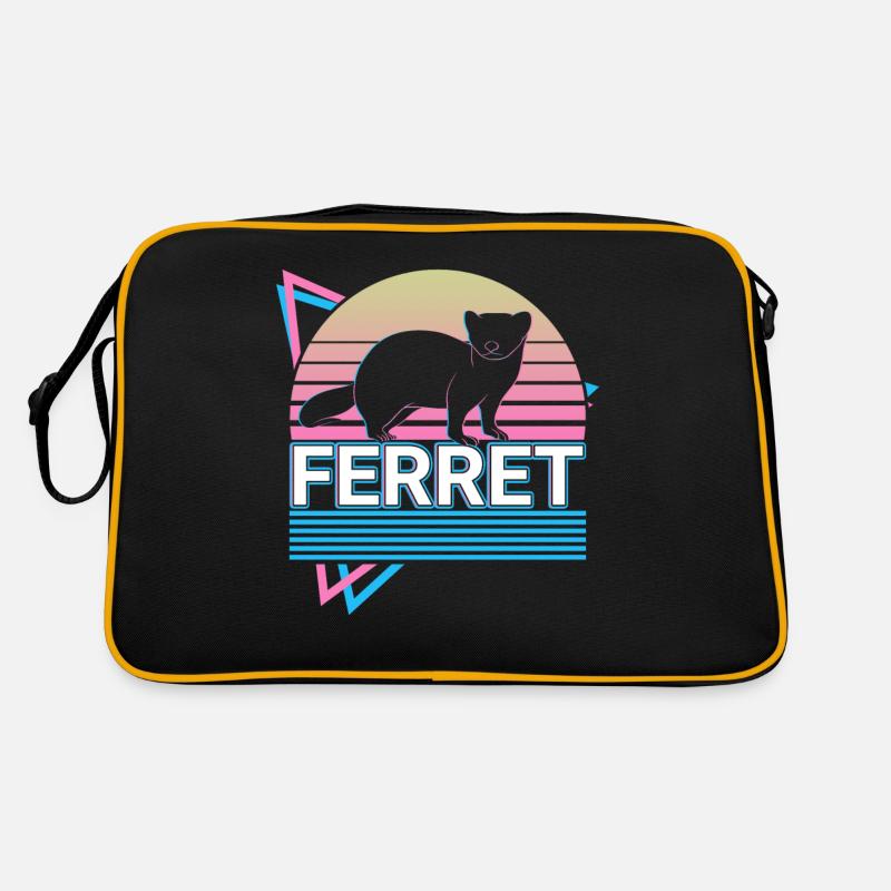 Frettchen Retro Geschenk Retro Tasche