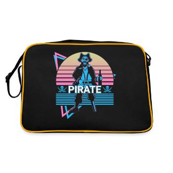 Pirate Rétro Cadeau - Sac Retro - noir/or - Dos
