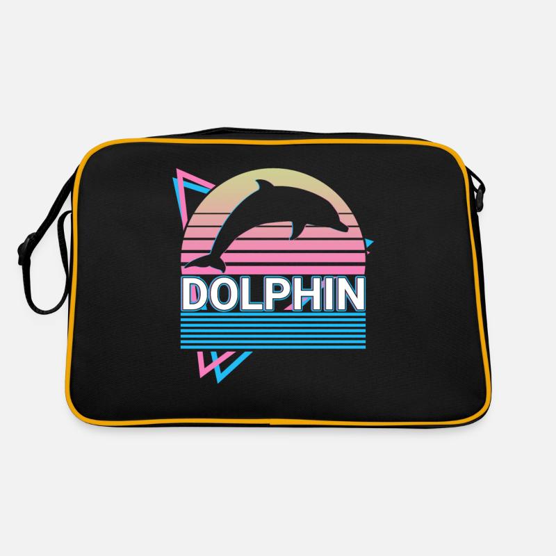 Delphin Retro Geschenk Retro Tasche