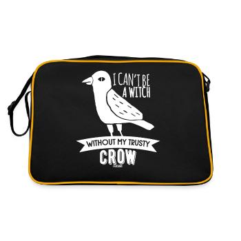 I Can ́t Be A Witch Without My Crow - Retro Bag - black/gold - Back
