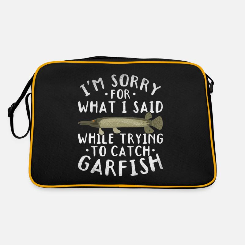 Es tut mir leid, was ich beim Versuch, Hornhechte Retro Tasche