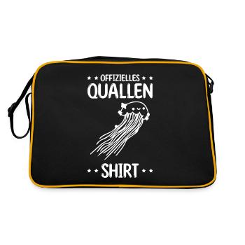 Offizielles Quallen Shirt Quallen - Retro Tasche - Schwarz/Gold - Hinten
