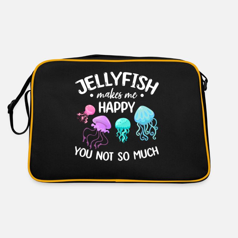 Les méduses me rendent heureux tu ne me fais pas tellement Sac Retro