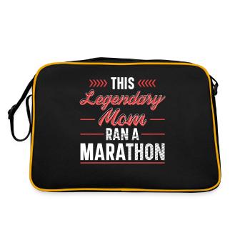Vêtements légendaires de marathon de course de marathon - Sac Retro - noir/or - Dos