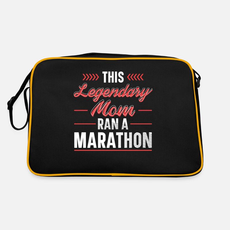 Legendary Mom Marathon Runner Marathon Clothing Retro Bag