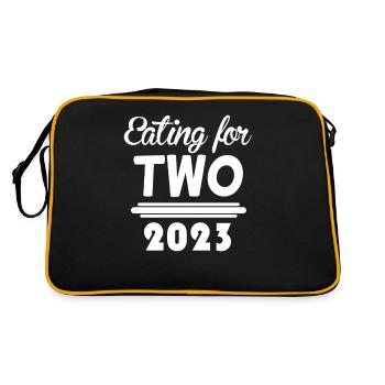 Jumelles Grossesse Enceinte 2023 - Sac Retro - noir/or - Dos