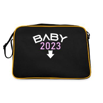 Fille Bébé Fille 2023 Enceinte - Sac Retro - noir/or - Dos