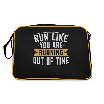Run like you are running out of time runners - Retro Bag - black/gold - Back