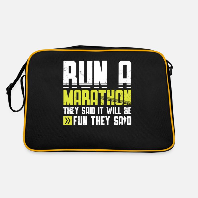 Run A Marathon They Said It Will Fun They Said Retro Tasche