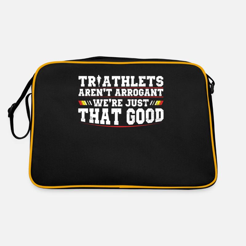 Triathletes are not arrogant triathlon Retro Bag