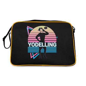 Yodelling Retro Cadeau - Sac Retro - noir/or - Dos