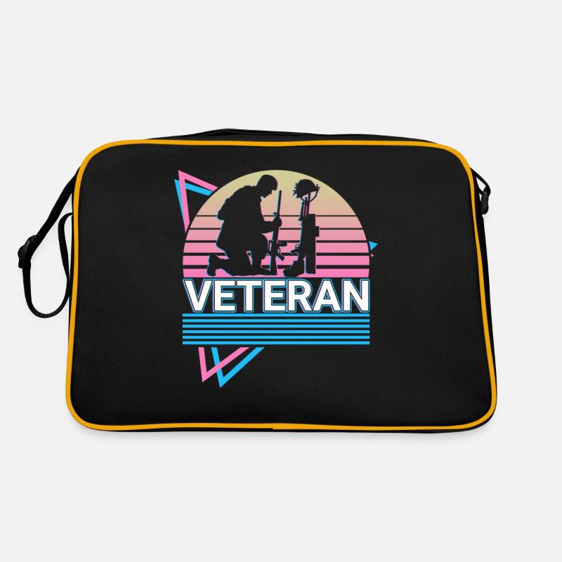 Veteran US Armee US Soldat Retro Geschenk Retro Tasche