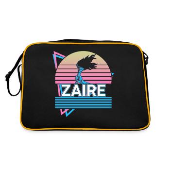 Zaïre Congo CongoLais Rétro Cadeau - Sac Retro - noir/or - Dos