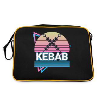 Brochettes de kebab Doner Kebap Retro Gift - Sac Retro - noir/or - Dos