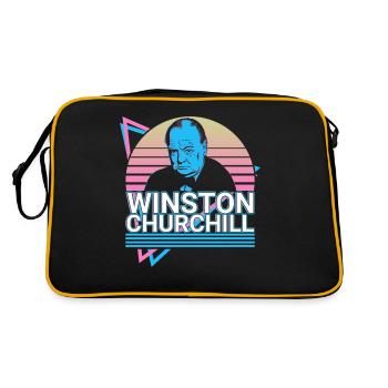 Winston Churchill Cadeau Rétro - Sac Retro - noir/or - Dos