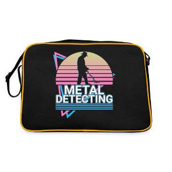 Metal Detection Metal Detector Metal Detectors Ge - Retro Bag - black/gold - Back