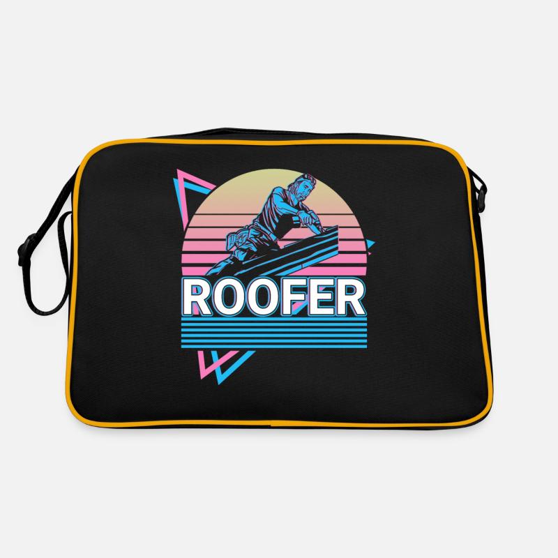 Dachdecker Dachbau Retro Geschenk Retro Tasche