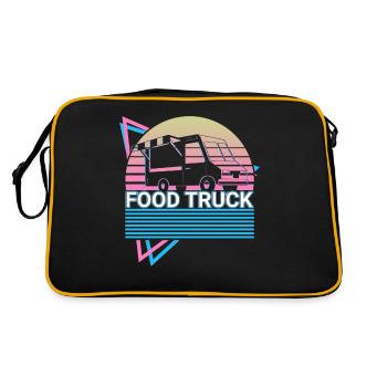 Food Truck Retro Cadeau - Sac Retro - noir/or - Dos
