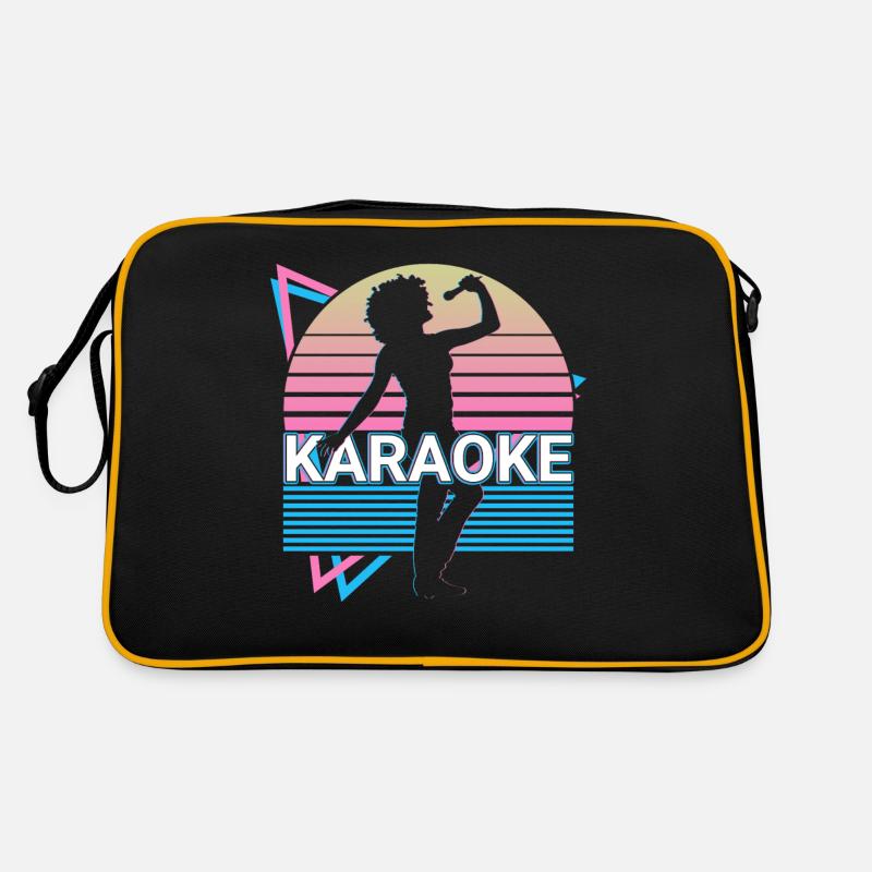 Karaoke-Sänger Retro Geschenk Retro Tasche