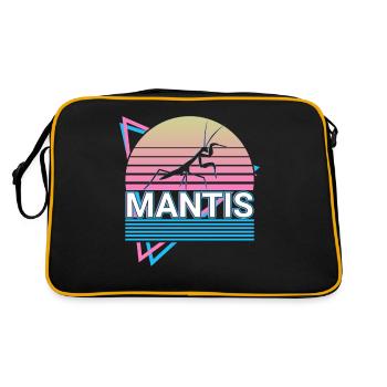 Praying Mantis Praying Mantis Retro Gift - Retro Bag - black/gold - Back