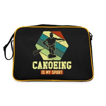 Canoe Canoeing Racing Canoe - Retro Bag - black/gold - Back