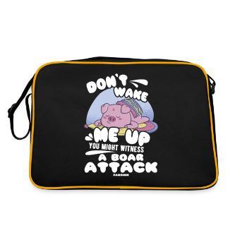 Cochon Cochon PorcLet Semer Des Cochons Cadeau - Sac Retro - noir/or - Dos
