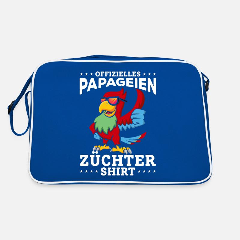 Offizieller Papageienzüchter Cool Parrot Birds Retro Tasche