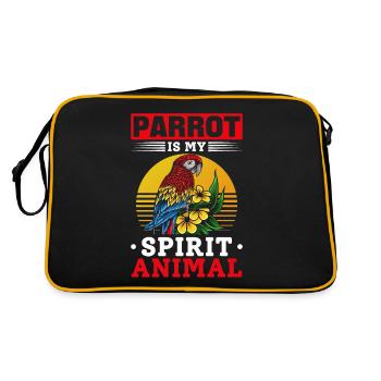 Parrot Bird lover I Parrot est mon - Sac Retro - noir/or - Dos