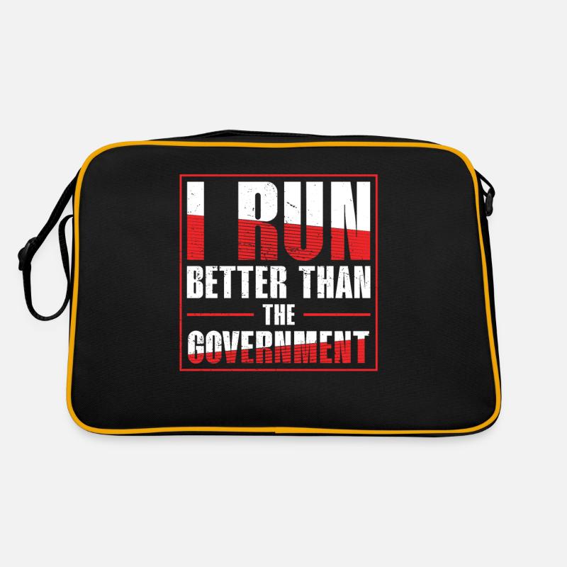 I run better than the government runners Retro Bag