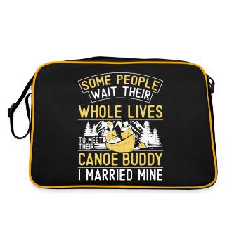 Canoë Canoë Mariage Mariage - Sac Retro - noir/or - Dos