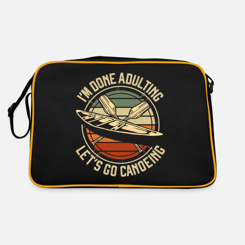 Canoë Canoë Vintage Rétro Je suis Sac Retro
