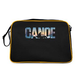 Canoe Canoeing Canoe - Retro Bag - black/gold - Back