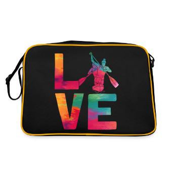 Canoë Canoë Aquarelle Racing - Sac Retro - noir/or - Dos