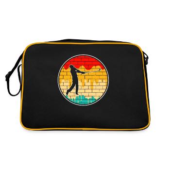 Golf Retro - Retro Tasche - Schwarz/Gold - Hinten