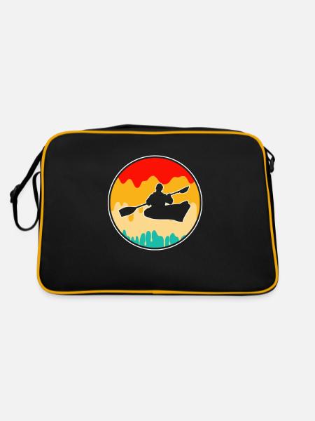 Retro Canoe - Retro Bag - black/gold - Back