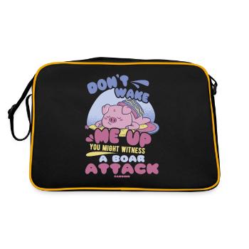 Cochon Cochon PorcLet Semer Des Cochons Cadeau - Sac Retro - noir/or - Dos